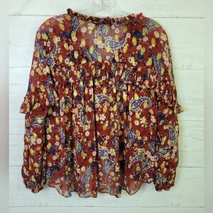 Zara Woman Sheer top. Size Medium